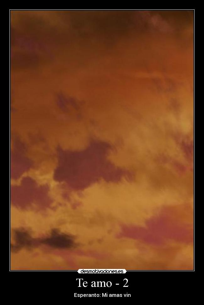 Te amo - 2 - Esperanto: Mi amas vin
