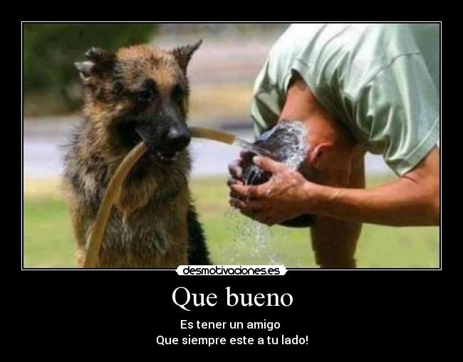 Que bueno - Es tener un amigo 
Que siempre este a tu lado!