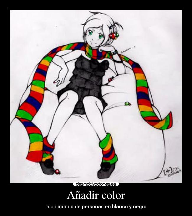 Añadir color - a un mundo de personas en blanco y negro