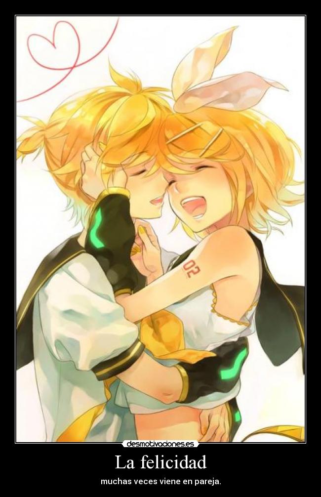 La felicidad - muchas veces viene en pareja.