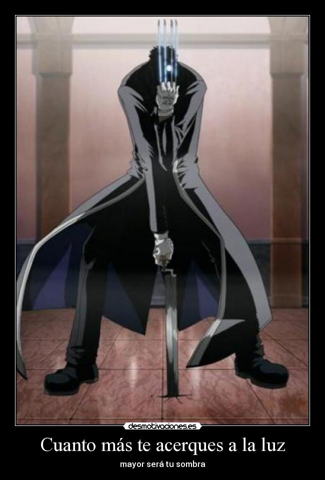 carteles anime hellsing padre paladin alexander anderson usted esta leyendo algo que deveria desmotivaciones