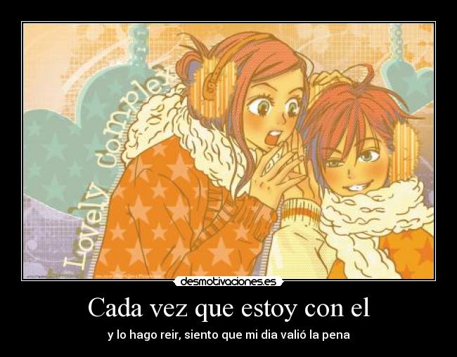 carteles otani risa amor amigos amigovigovios adorar esperar lovely complex desmotivaciones