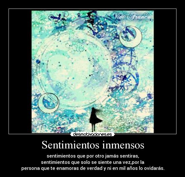 Sentimientos inmensos - 