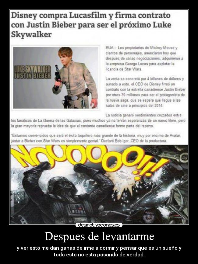 Despues de levantarme -