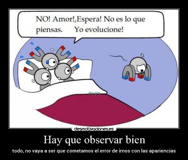 carteles observa como engana esposa cuando evoluciona desmotivaciones