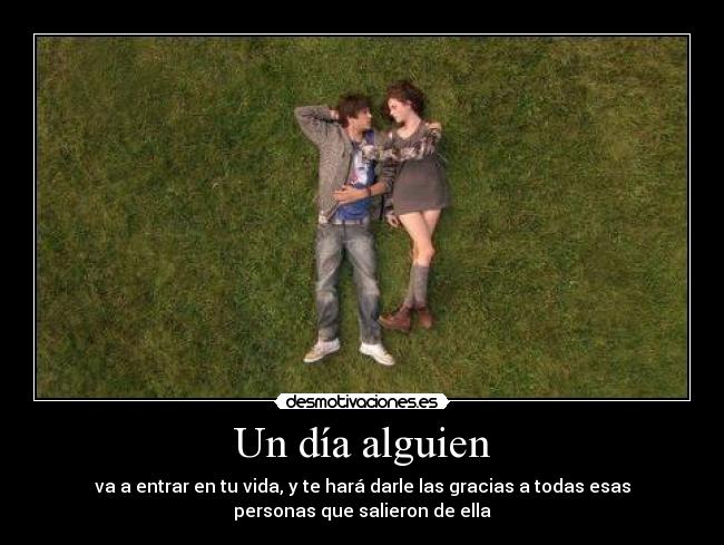 Un día alguien -