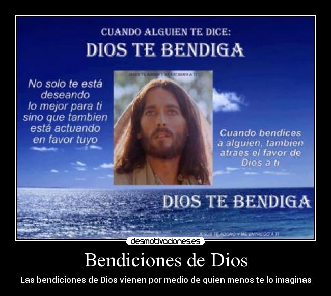 Bendiciones de Dios - Las bendiciones de Dios vienen por medio de quien menos te lo imaginas