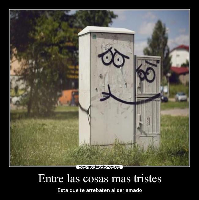 Entre las cosas mas tristes - Esta que te arrebaten al ser amado