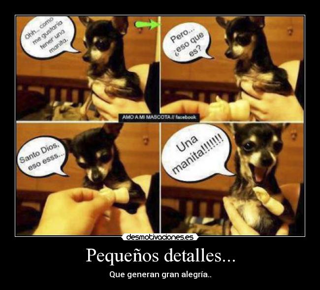 Pequeños detalles... - Que generan gran alegría..