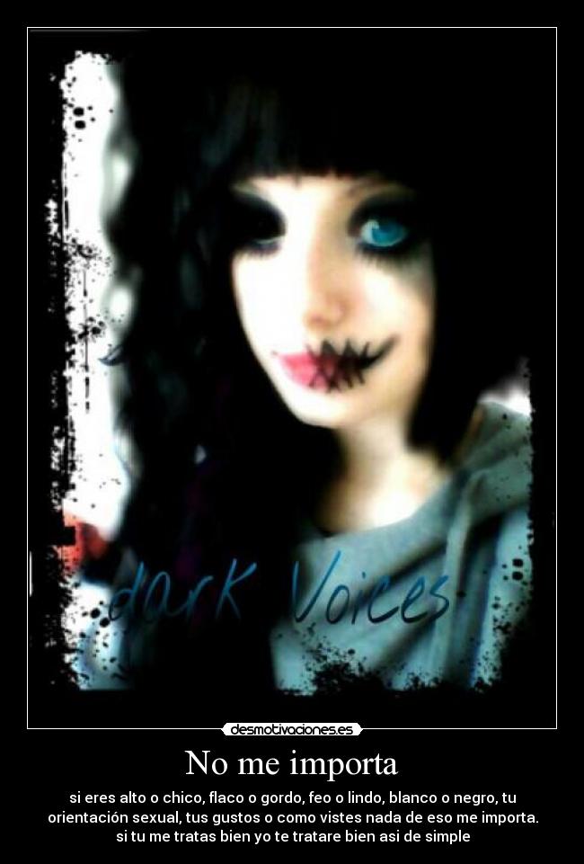No me importa -