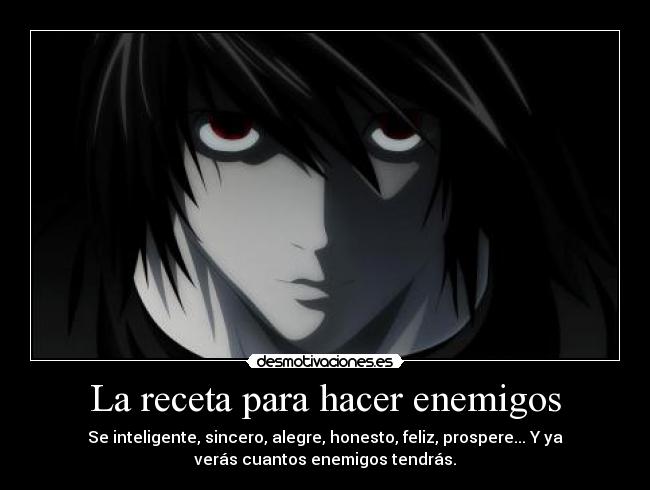 La receta para hacer enemigos - 
