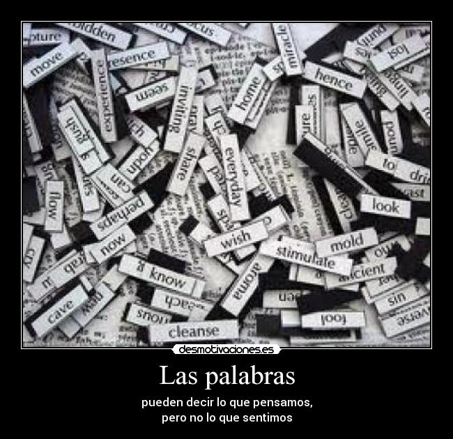 Las palabras -