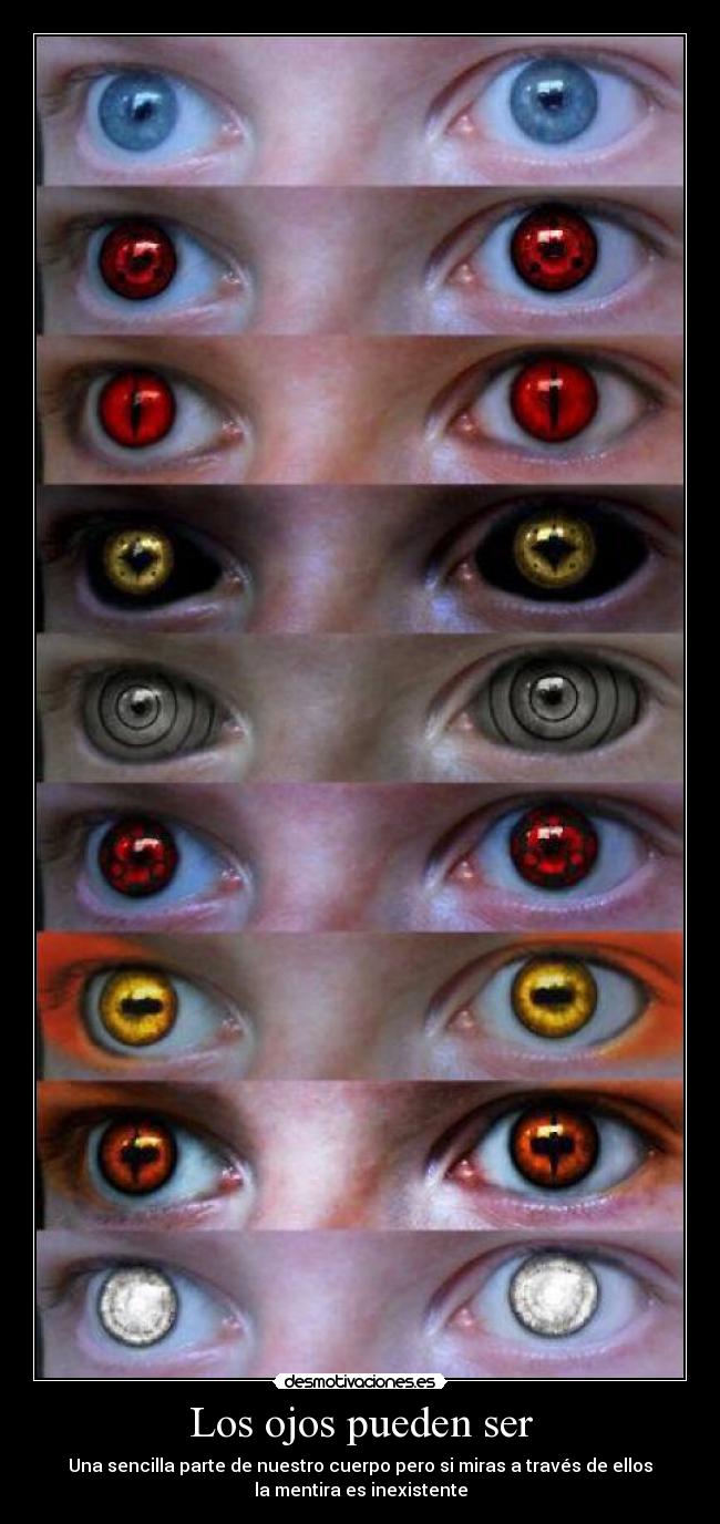 Los ojos pueden ser -