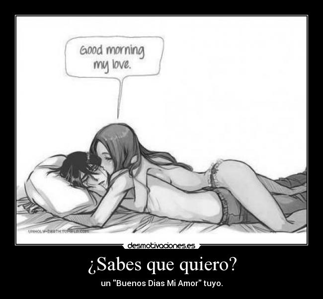¿Sabes que quiero? - 