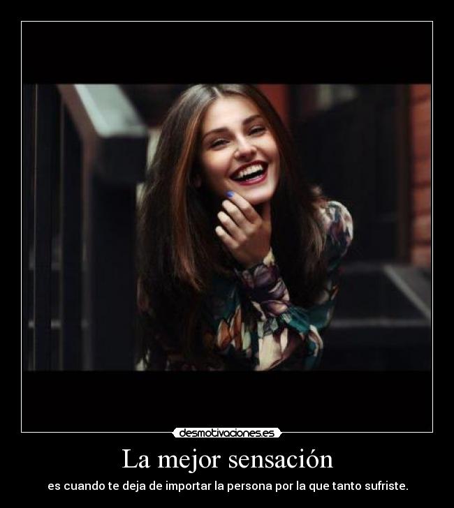 La mejor sensación -