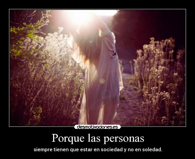 Porque las personas - 