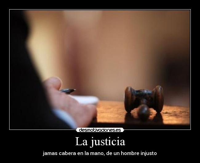La justicia -