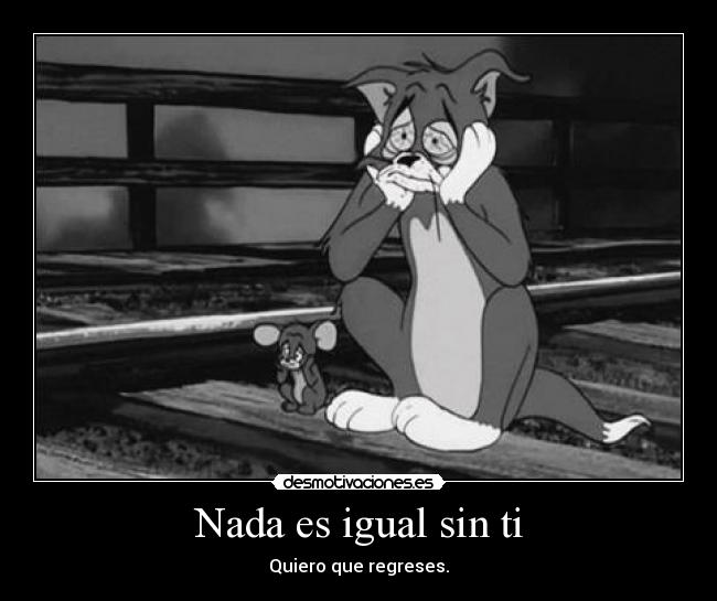 Nada es igual sin ti -