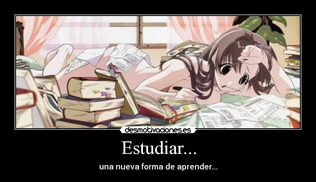 carteles anime estudio desmotivaciones