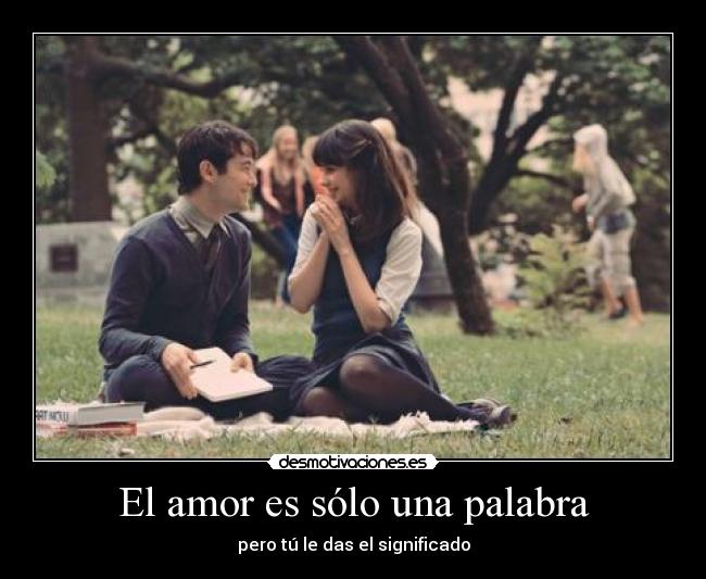 El amor es sólo una palabra -