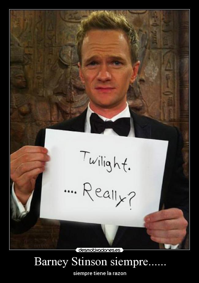 Barney Stinson siempre...... - 