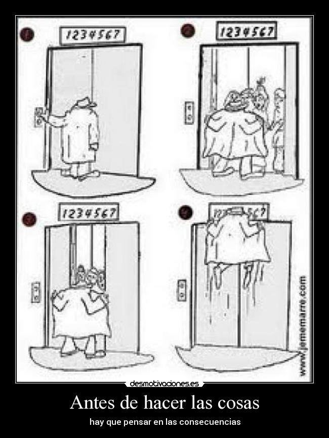 Antes de hacer las cosas - 