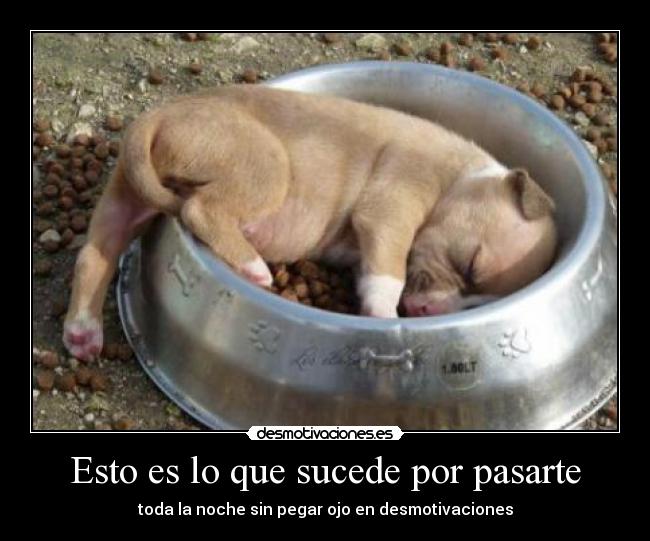 Esto es lo que sucede por pasarte - 