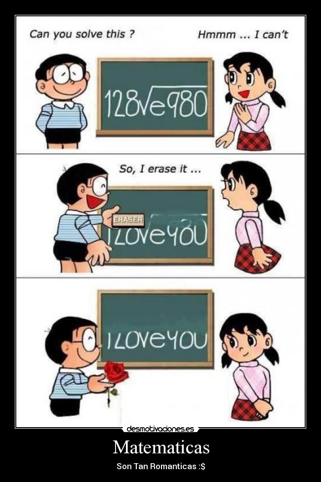 Matematicas - Son Tan Romanticas :$