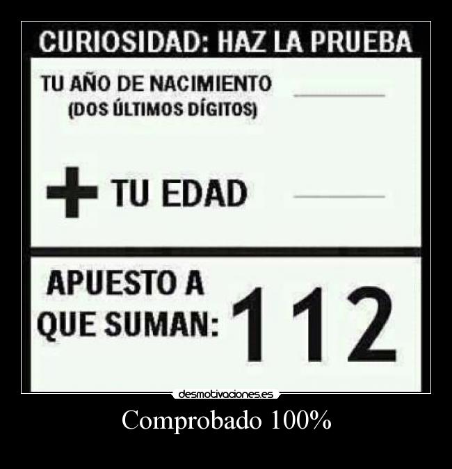 Comprobado 100% - 