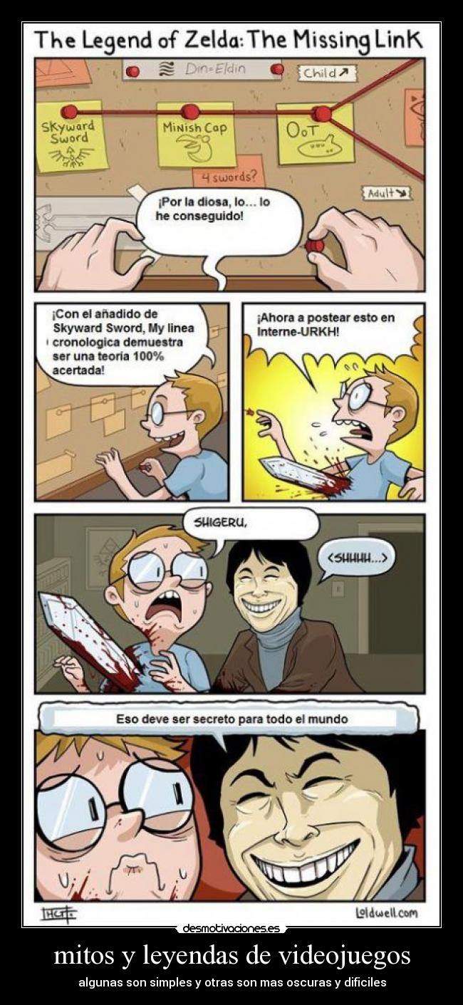 mitos y leyendas de videojuegos - algunas son simples y otras son mas oscuras y dificiles