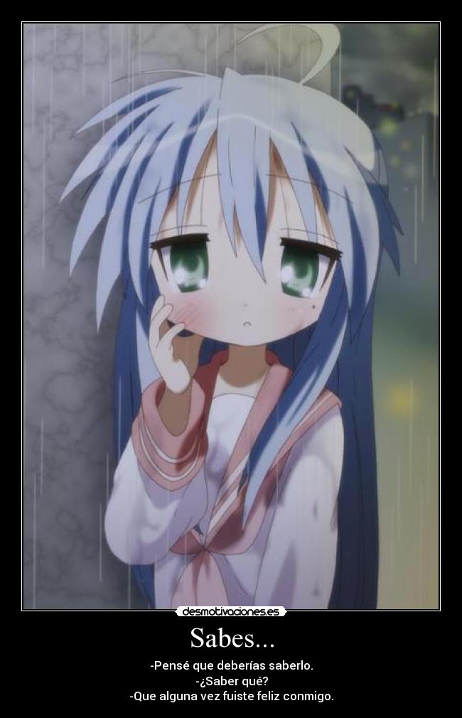 carteles anime lucky star konata izumi desmotivaciones