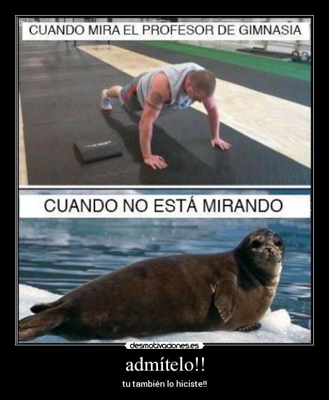 admítelo!! - tu también lo hiciste!!