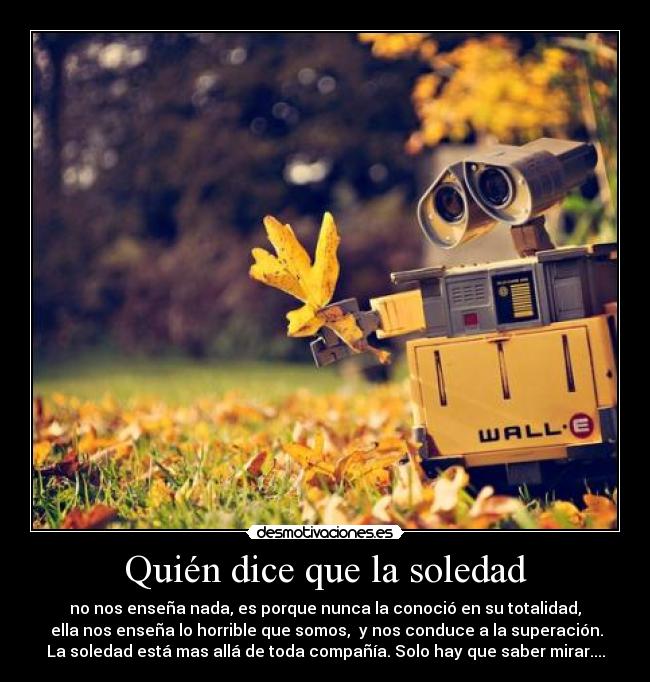 Quién dice que la soledad - 