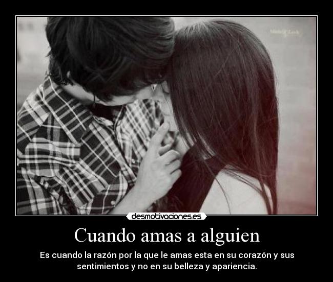 Cuando amas a alguien -