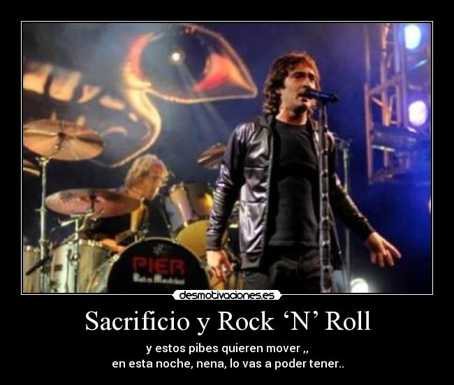 carteles rock sacrificio rnr desmotivaciones