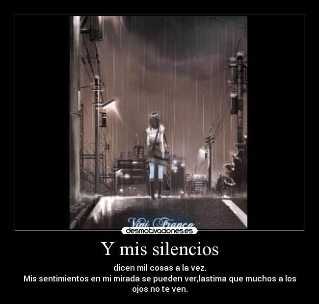Y mis silencios - 