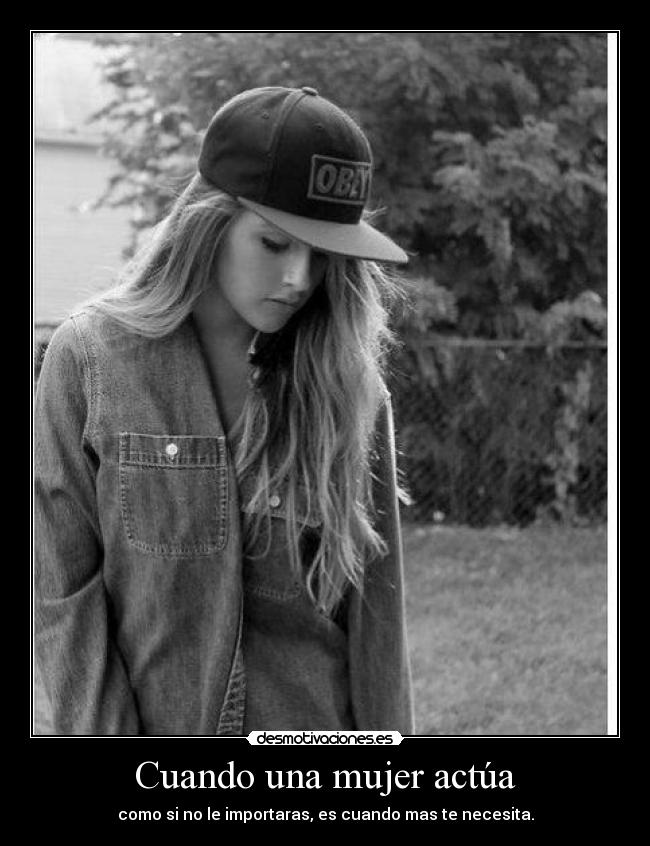 Cuando una mujer actúa -