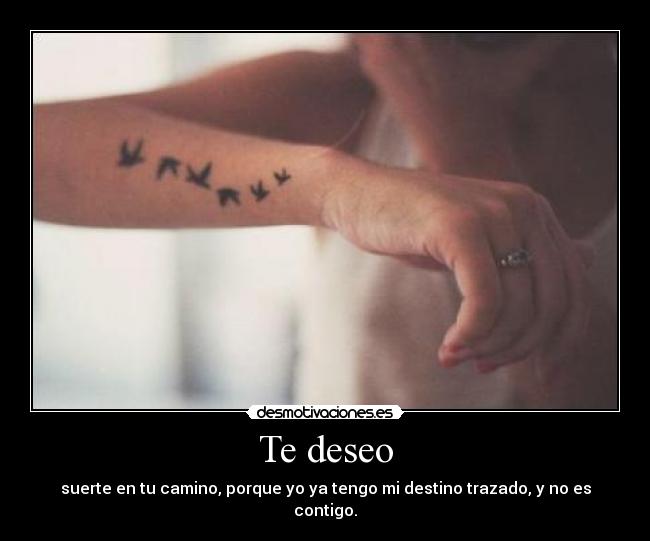 Te deseo -