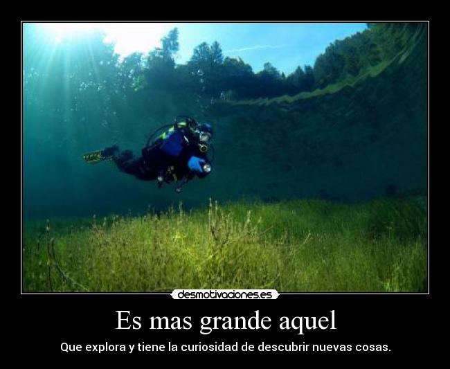 carteles descubrir lago buzo kmikase desmotivaciones