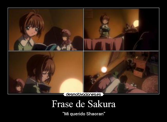 Frase de Sakura - Mi querido Shaoran