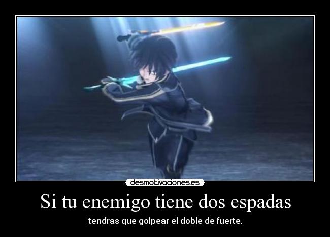 carteles enemigo sao sword art online frase samurai afro desmotivaciones