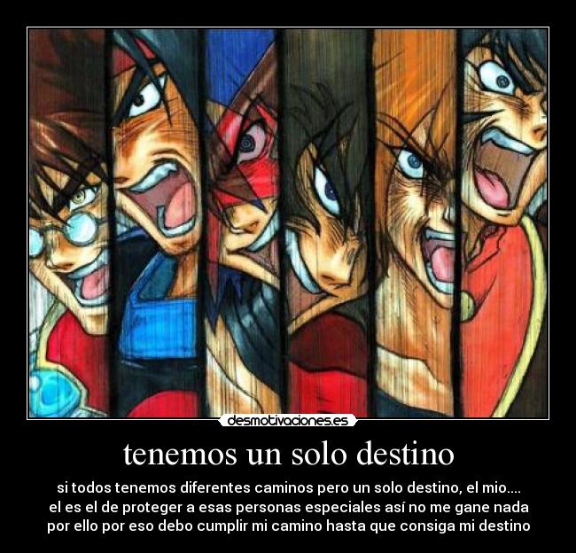 tenemos un solo destino -