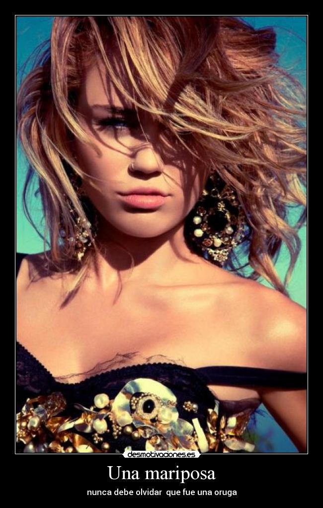 Una mariposa - nunca debe olvidar que fue una oruga