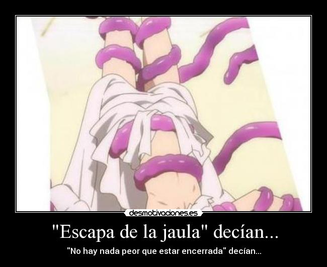 Escapa de la jaula decían... - 