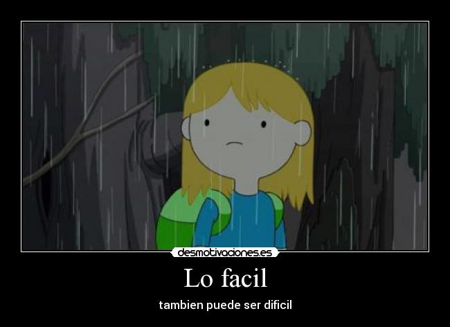 carteles adventure time the hard easy finn the human desmotivaciones