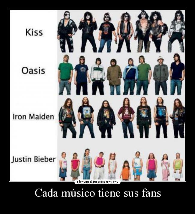 Cada músico tiene sus fans -