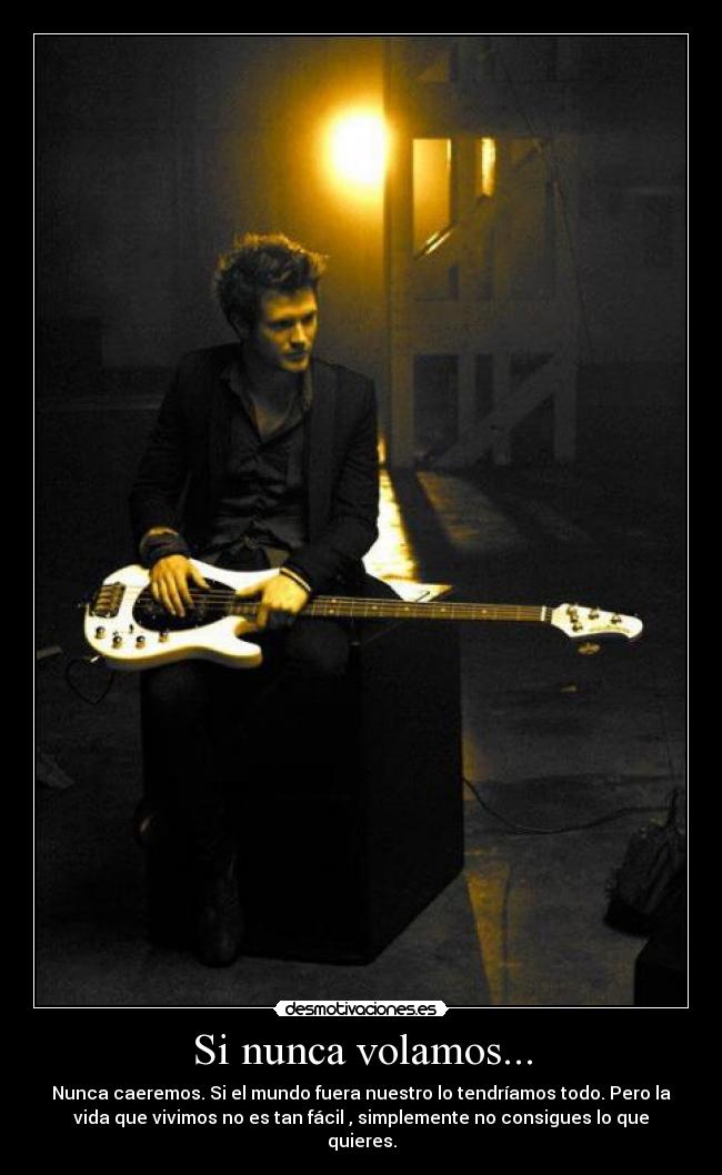 carteles nunca volamos nunca caeremos mundo fuera nuestro tendriamos todo desmotivaciones