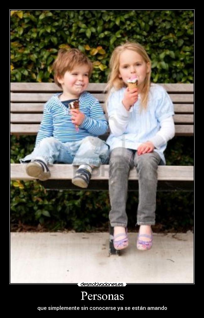 Personas - que simplemente sin conocerse ya se están amando