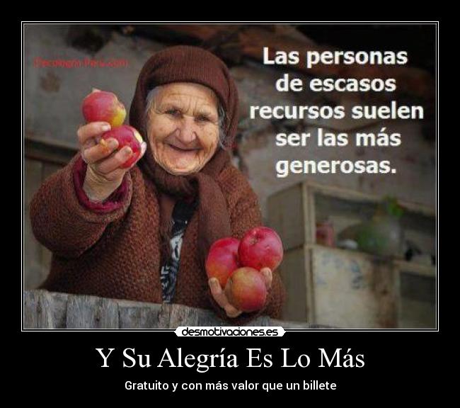 Y Su Alegría Es Lo Más -