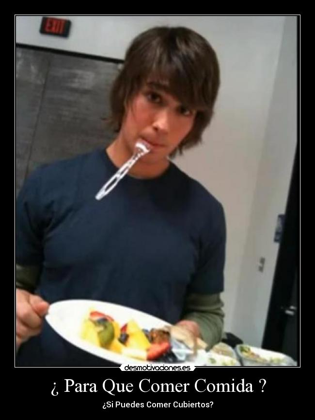 carteles comida btr big time rush james maslow desmotivaciones